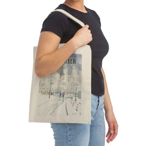 New Yorker Magazine Charles Saxon January 1979 Cover Tote - Picture 3 of 3